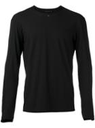 Transit - Raw Edge Top - Men - Cotton/linen/flax - M, Black, Cotton/linen/flax