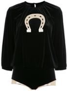 Adriana Degreas - Velvet Set - Women - Polyester/spandex/elastane - P, Black, Polyester/spandex/elastane