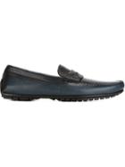 Dolce & Gabbana Classic Loafers, Men's, Size: 41, Blue, Calf Leather/leather/rubber