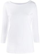 Majestic Filatures Cropped Sleeve T-shirt - White