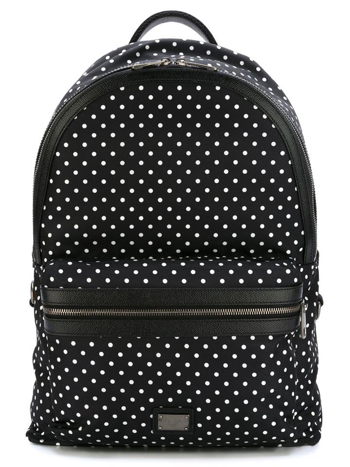 Dolce & Gabbana Polka Dot Print Backpack