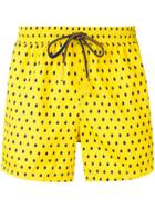 Entre Amis Drawstring Swim Shorts - Yellow