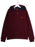 Ralph Lauren Kids Logo Zipped Hoody - Red