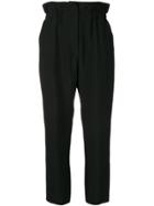 Iro High-waisted Cropped Trousers - Black