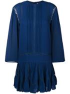 Chloé Lace Insert Dress - Blue