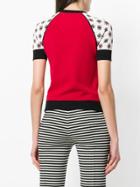 Red Valentino Cropped Patterned Sweater