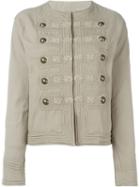 Ermanno Scervino Embroidered Military Jacket