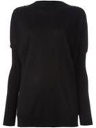 Marni Boat Neck Sweater, Women's, Size: 40, Black, Cashmere/virgin Wool