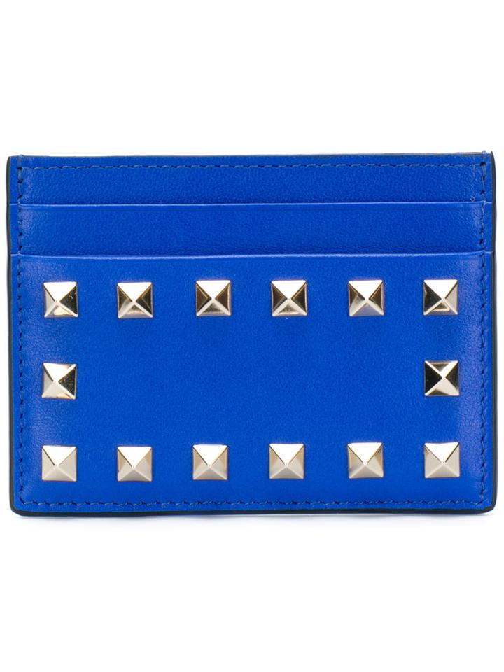 Valentino Logo Cardholder - Blue