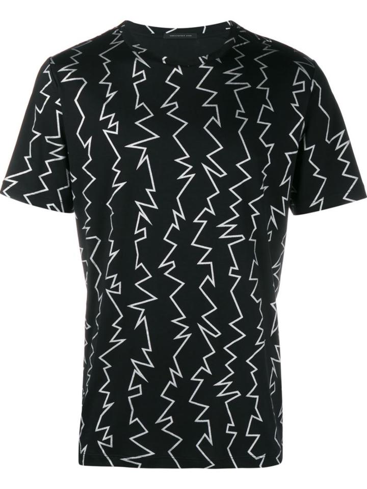 Christopher Kane Graphic Print T-shirt, Men's, Size: Large, Black, Cotton