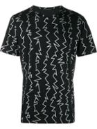 Christopher Kane Graphic Print T-shirt, Men's, Size: Large, Black, Cotton