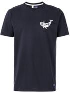 Bleu De Paname Whale Print T-shirt, Men's, Size: Large, Blue, Cotton