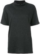 Klasica - Turtle Neck T-shirt - Women - Cotton - 4, Grey, Cotton
