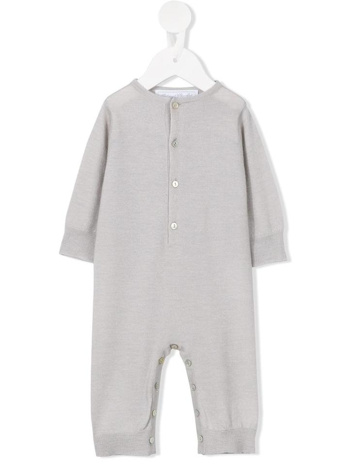 Tartine Et Chocolat - Round Neck Romper - Kids - Cashmere - 6 Mth, Grey