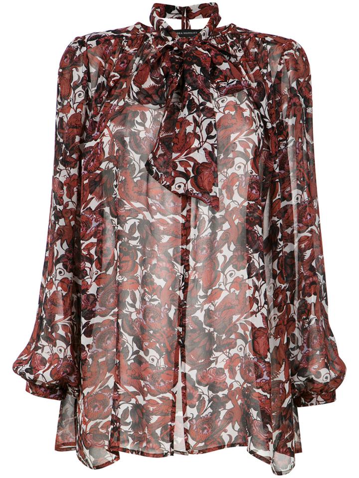 Andrea Marques Lisbon Print Blouse - Unavailable