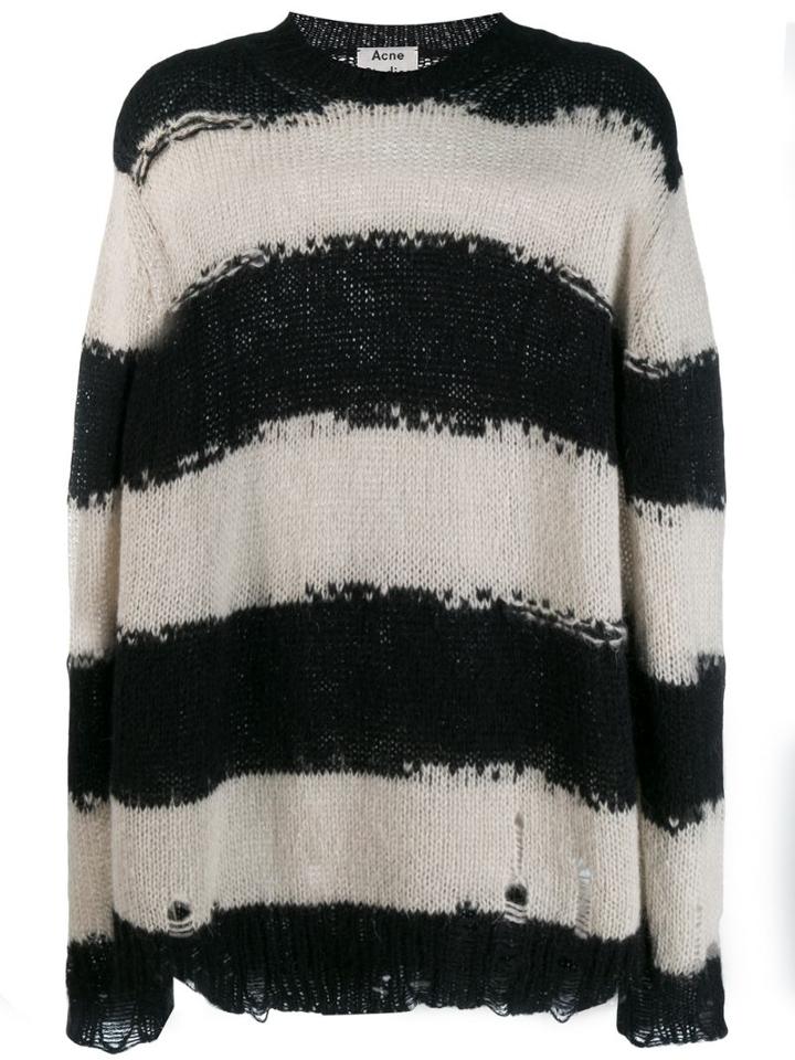 Acne Studios Round Neck Sweater - Black
