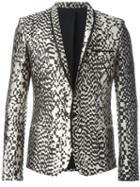 Haider Ackermann Jacquard Blazer, Men's, Size: 50, Black, Silk/cotton/polyester/rayon