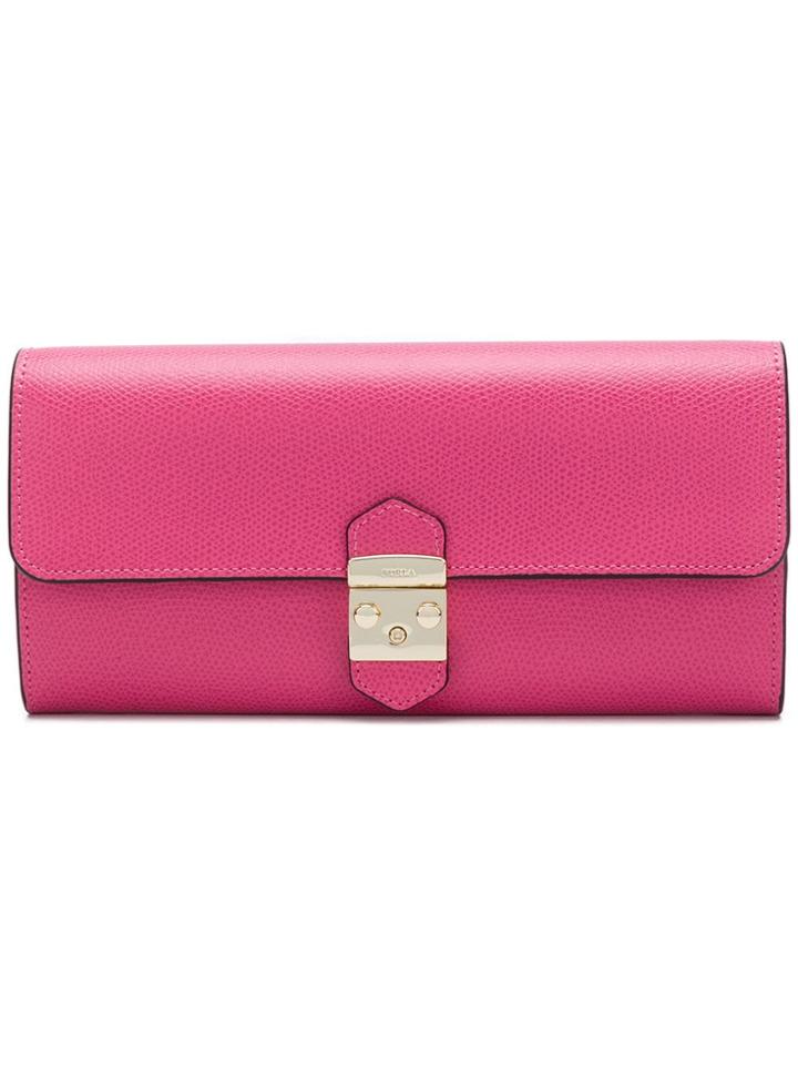 Furla Bifold Foldover Wallet - Pink