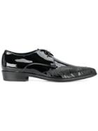 Paul Smith Feather Print Lace-up Shoes - Black