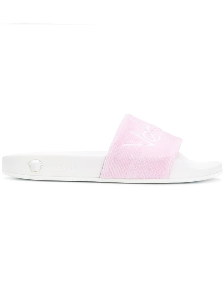 Versace Logo Slides - Pink & Purple