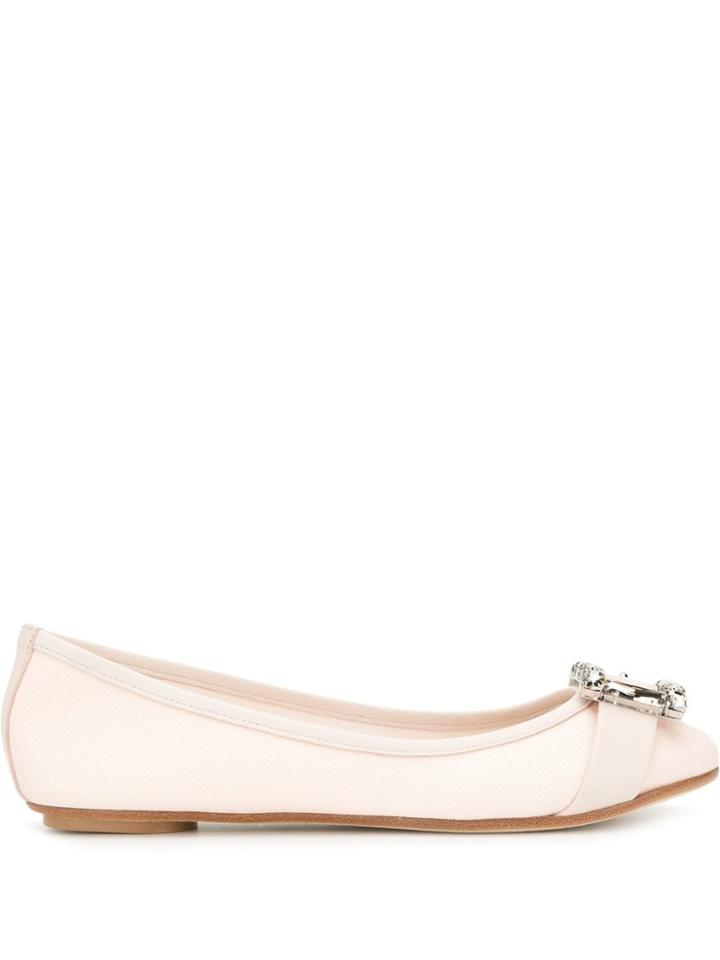 Anna Baiguera Buckled Ballerina Shoes - Pink