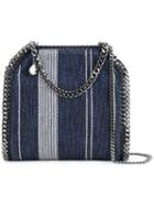 Stella Mccartney - Striped Falabella Tote - Women - Cotton/acrylic/viscose - One Size, Blue, Cotton/acrylic/viscose