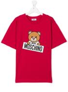 Moschino Kids Teen Teddy Bear Print T-shirt - Pink & Purple