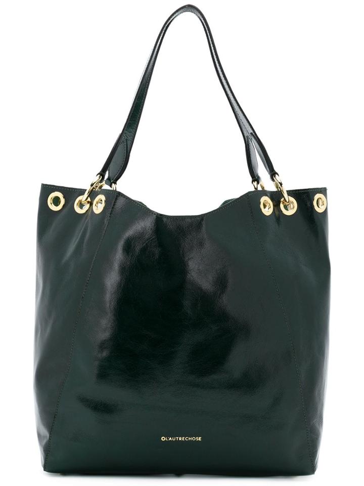L'autre Chose Shopper Tote Bag - Green