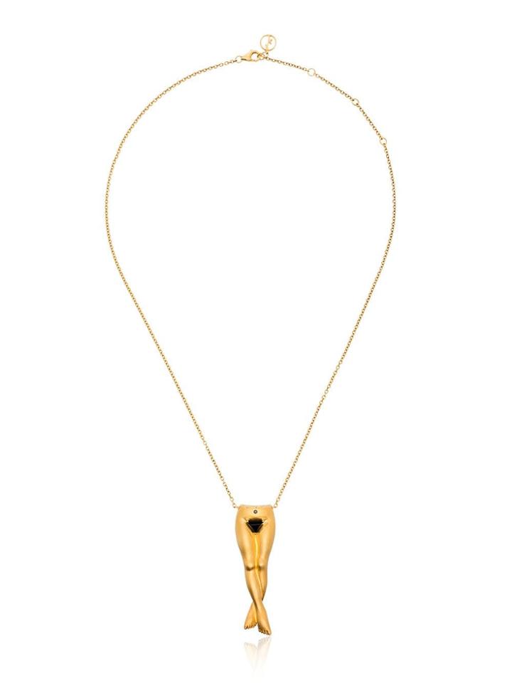 Anissa Kermiche Précieux Pubis Pendant Necklace - Gold