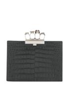 Alexander Mcqueen Four Ring Clutch - Grey