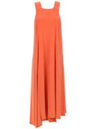 Alcaçuz Futurismo Asymmetrical Dress - Yellow & Orange
