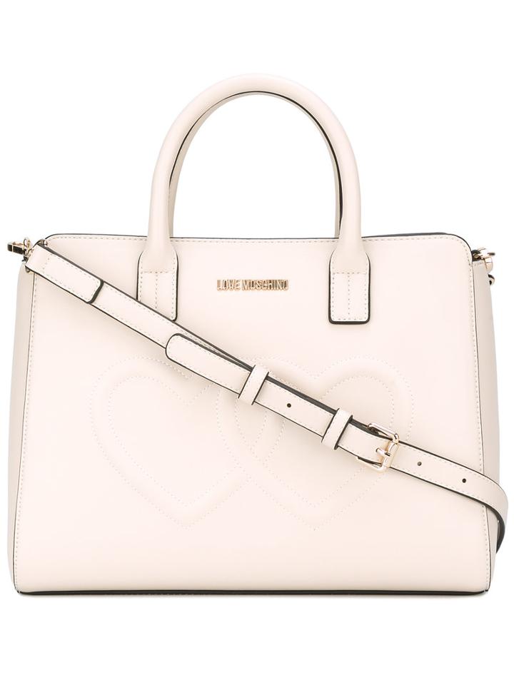 Love Moschino Classic Tote, Women's, White, Polyurethane