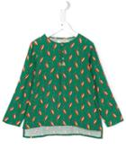 Nice Things Mini 'geo Leaves' Blouse, Girl's, Size: 10 Yrs, Green