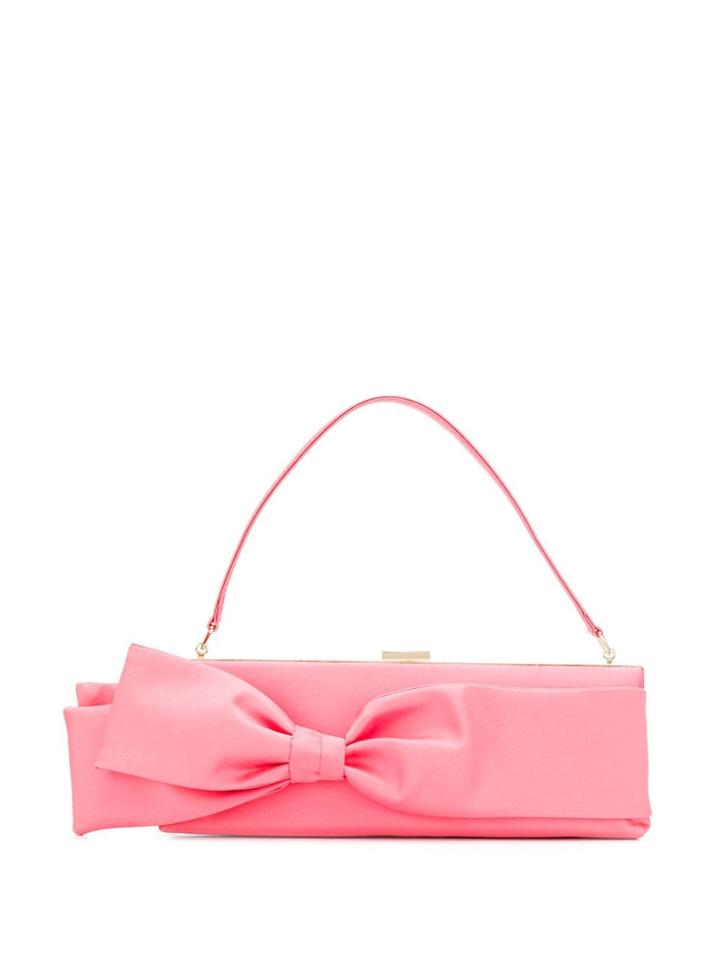 Paule Ka Bow-detail Clutch - Pink