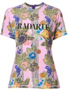 Rodarte - Radarte T-shirt - Women - Polyester/spandex/elastane - S, Pink/purple, Polyester/spandex/elastane