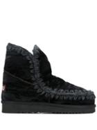 Mou Mou Fw101001h Eskimo 18 Velmbk Leather/fur/exotic Skins->leather -
