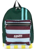 Kenzo Colour Blocked Backpack - Green
