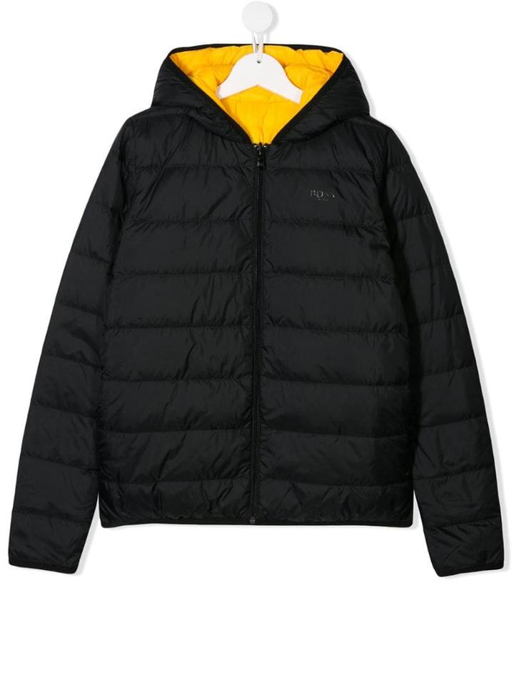 Boss Kids Teen Puffer Jacket - Black