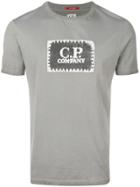Cp Company Logo Print T-shirt - Grey
