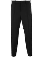 Neil Barrett Tapered Tailored Trousers, Men's, Size: 46, Black, Polyester/wool/spandex/elastane