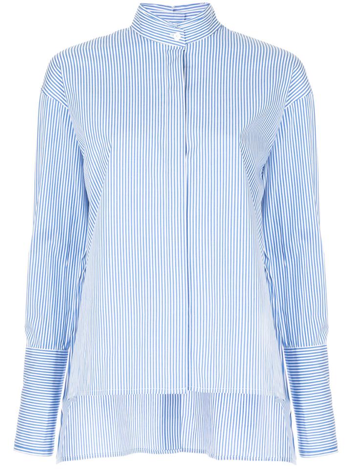 Dion Lee Quarter Frayed Shirt - Blue