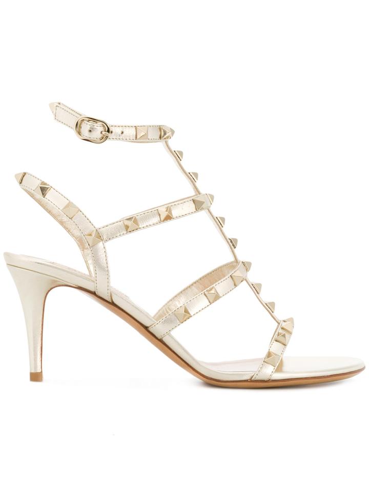 Valentino Garavani Valentino Garavani Rockstud Sandals - Metallic
