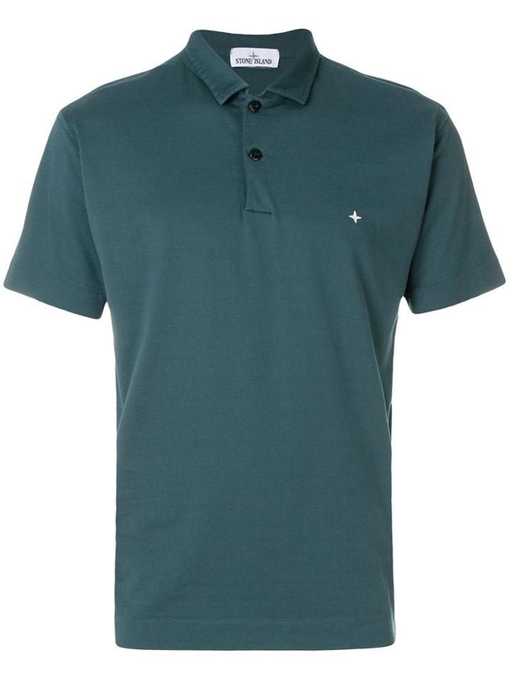 Stone Island Shortsleeved Polo Shirt - Blue