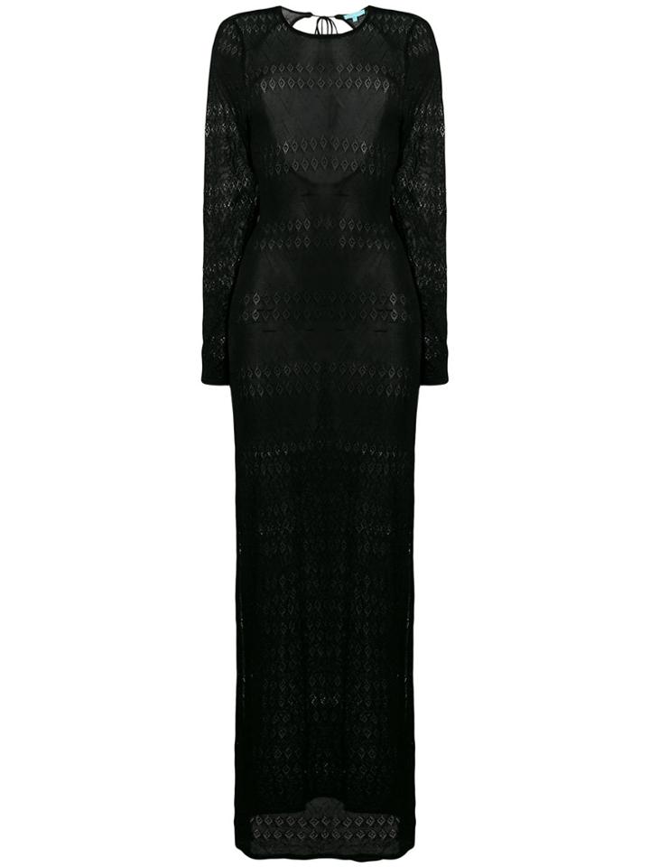 Melissa Odabash Long Knitted Dress - Black