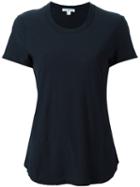 James Perse Round Neck Shortsleeved T-shirt, Women's, Size: 2, Blue, Cotton