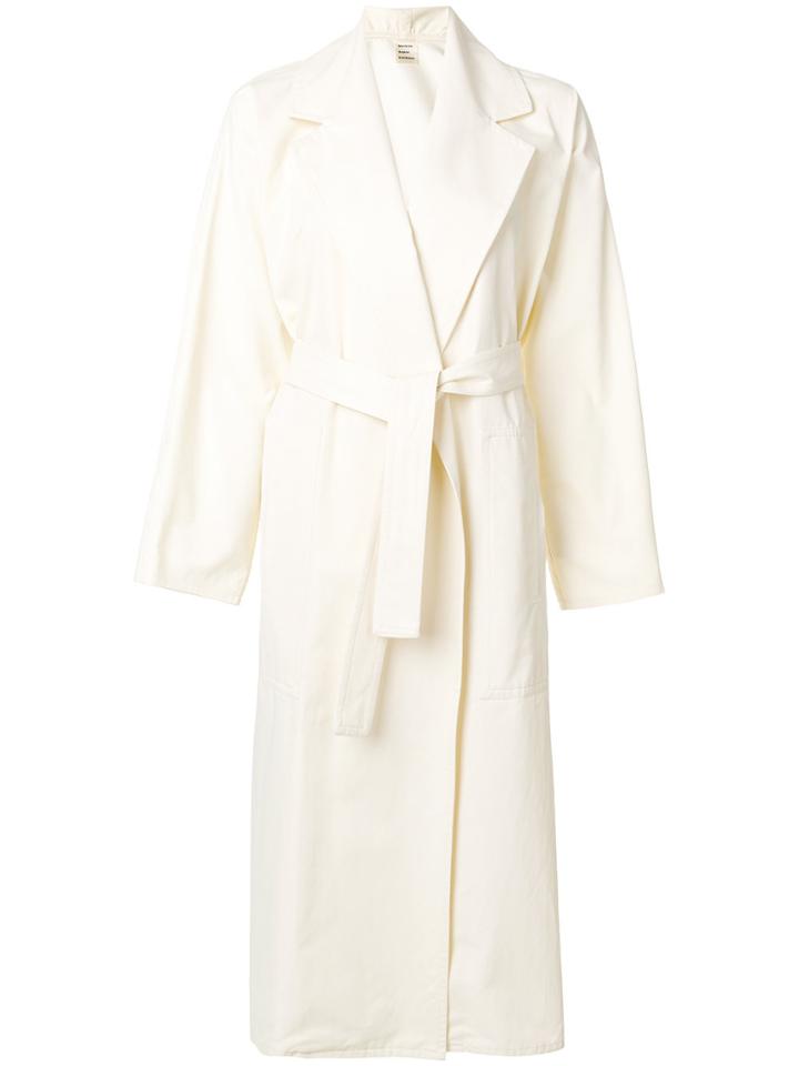 Maison Rabih Kayrouz Belted Mid-length Coat - White