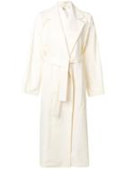 Maison Rabih Kayrouz Belted Mid-length Coat - White