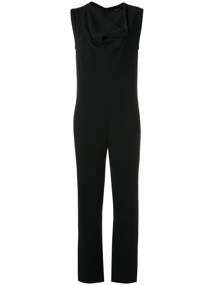 Uma Raquel Davidowicz - Draped Jumpsuit - Women - Acetate/viscose - 44, Black, Acetate/viscose