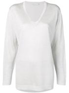 Fabiana Filippi V-neck Jumper - White