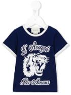 Gucci Kids Logo Print T-shirt, Boy's, Size: 18-24 Mth, Blue